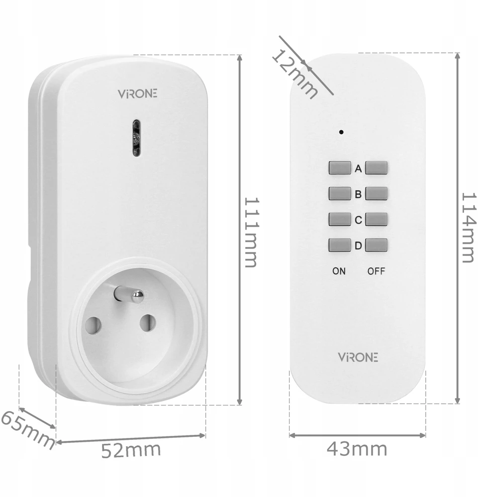 33703 Kanlux SMART lizdas 230V 2P+Z kintamosios srovės adapteris S AD GN 16A PM 33703