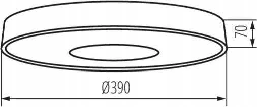 Kanlux Vand 37326 lubinis šviestuvas, 1x17,5 W LED, 4000 K balta