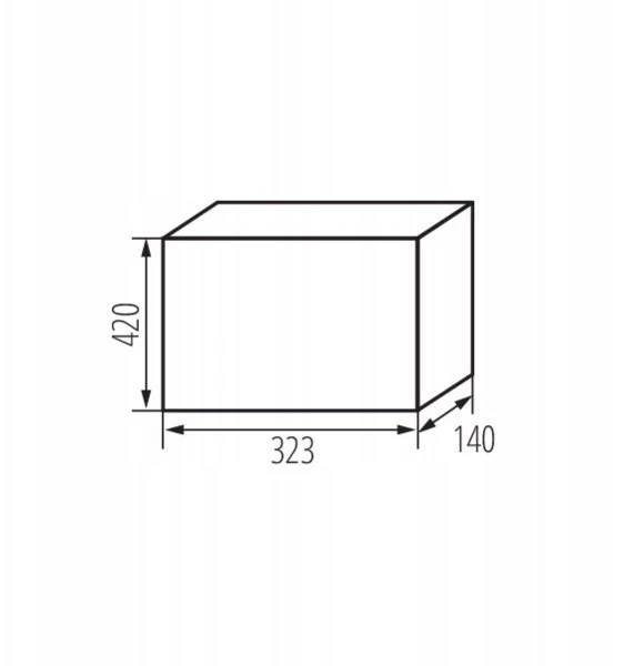 Kanlux Modulinė paskirstymo dėžutė plastikinė 2x13 viršuje montuojama IP65 IK10 N+PE II klasė durelės pilkos permatomos KDB-IP65-S26T pilka 38454
