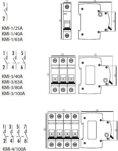Kanlux Modulinis jungiklis 100A 3P KMI-3/100A (23235)