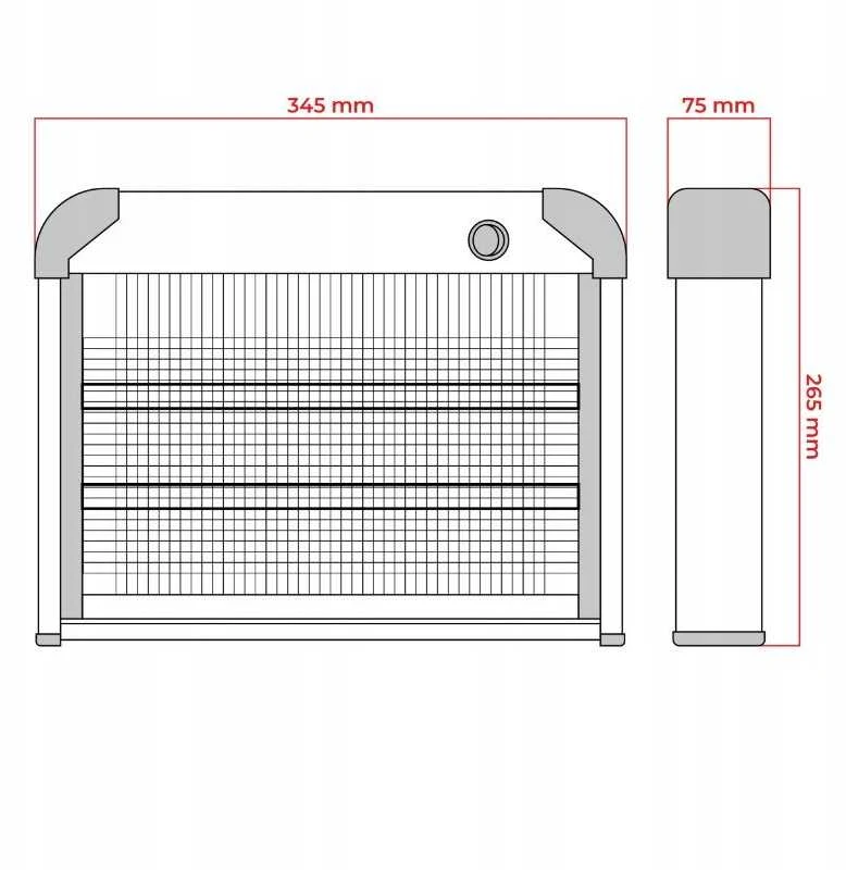 Kanlux Mosquito lamp 16W/60m2 IP20 fin MKE004
