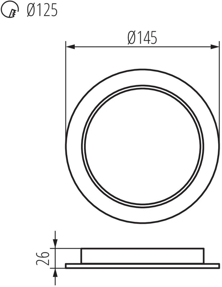 Kanlux OPR.DL.P/T TAVO LED DO 12W-NW