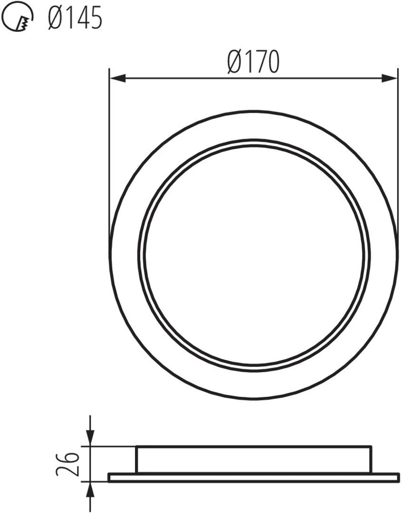 Kanlux OPR.DL.P/T TAVO LED DO 18W-NW