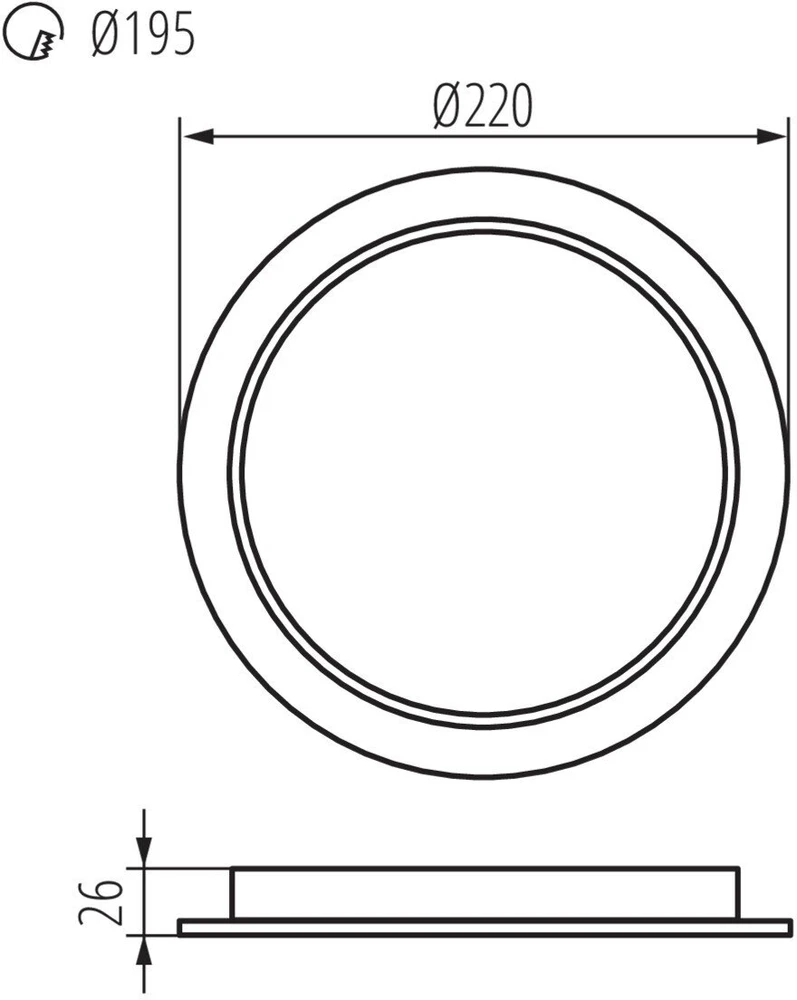 Kanlux OPR.DL.P/T TAVO LED DO 24W-NW