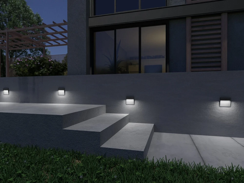 Kanlux 4W LED paviršinis lauko šviestuvas DULI, antracito sp., 4000K, IP54