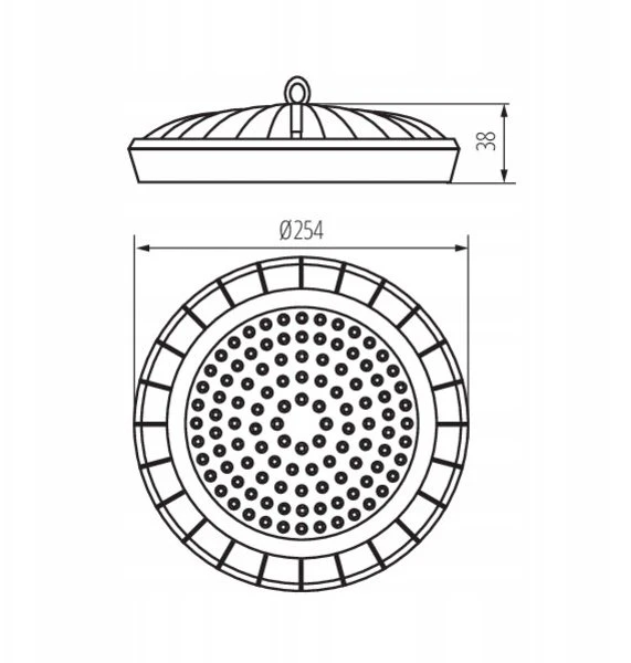 Kanlux OPR.LED aukštų įlankų HB UFO LED 100W-NW