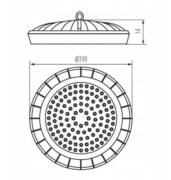 Kanlux OPR.LED aukštų įlankų HB UFO LED 200W-NW