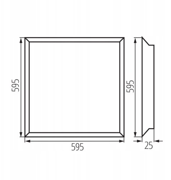 Lubinis šviestuvas Kanlux LED PANELĖ P/T BLINGO U24W 4000 60NW
