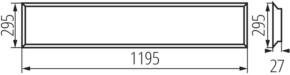 Lubinis šviestuvas Kanlux LED PANELĖ P/T BLINGO U34W 4080 120N