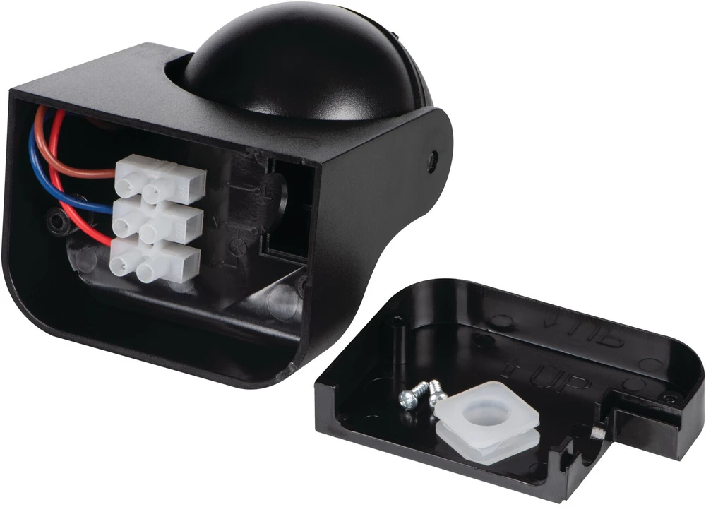 Kanlux Judesio jutiklis PIR ALER JQ-30-B/B 1200VA max 10m 160/20 laipsnių IP44 II klasė sieninis juodas 23458