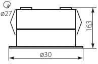 Kanlux Point, šviesos LED akcentas IMBER LED CW (23521)