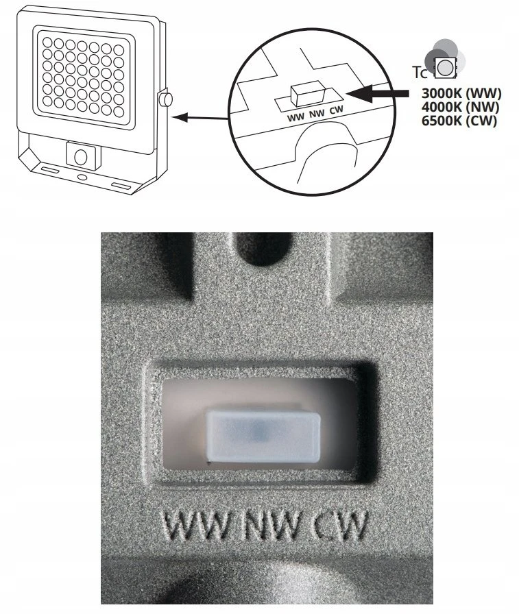 Kanlux NASH.LED alyvos lemputė 100W CCT SE GR