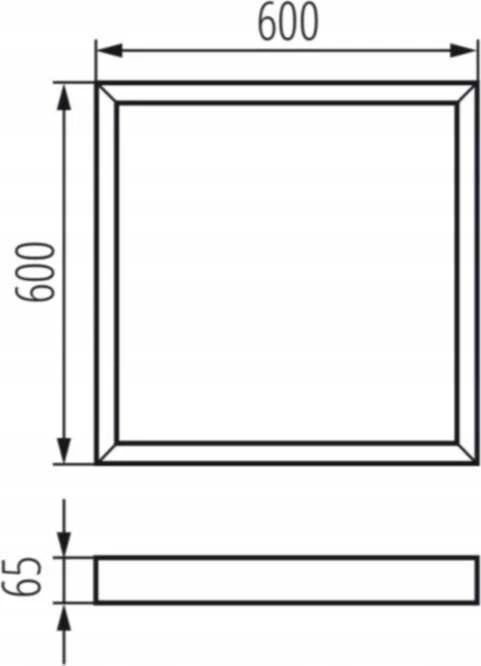 Kanlux Ramka do paneli LED ADTR-S-H 6060 27617 balta