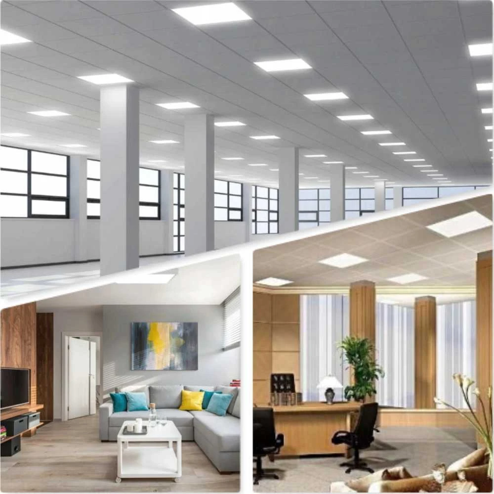 Kanlux LED panelės rėmų pritaikymo pavyzdžiai