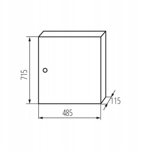 Kanlux 29325 Metalinis modulinis skirstytuvas 4x18 paviršinis IP30 N+PE I klasė baltos durys KP-DB-I-MS-418 balta 29325