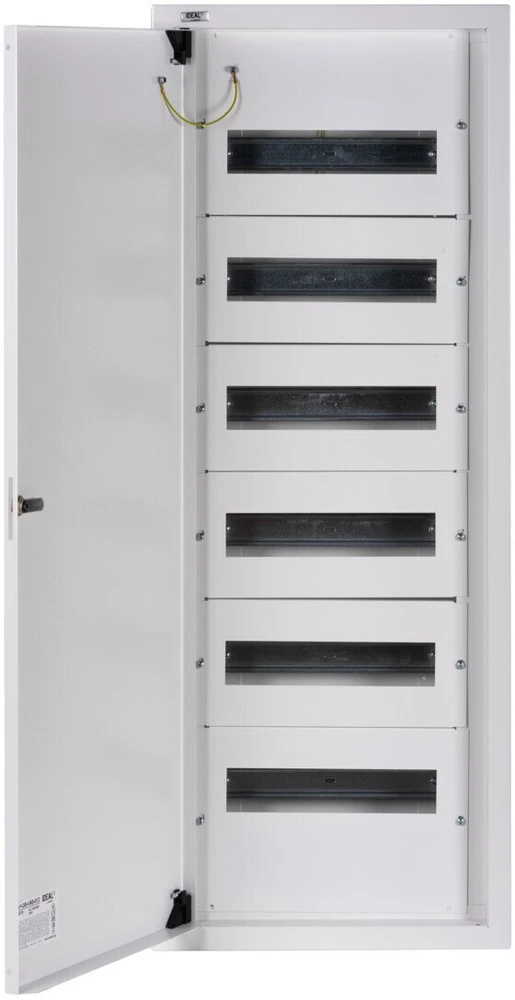 Kanlux 29319 Metalinis modulinis skirstytuvas 6x12 paviršinis IP30 N+PE I klasė baltos durys KP-DB-I-MS-612 balta 29319