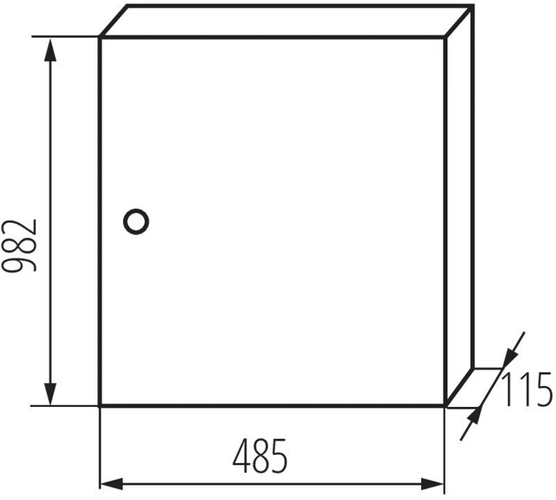Kanlux 29327 Metaliniai moduliniai skirstomieji įrenginiai 6x18 paviršiniai IP30 N+PE I klasė baltos durys KP-DB-I-MS-618 balta 29327