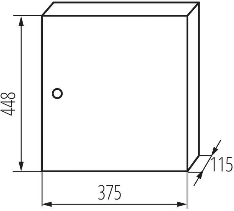 Kanlux 29315 Metalinis modulinis skirstytuvas 2x12 paviršinis IP30 N+PE I klasė baltos durys KP-DB-I-MS-212 balta 29315