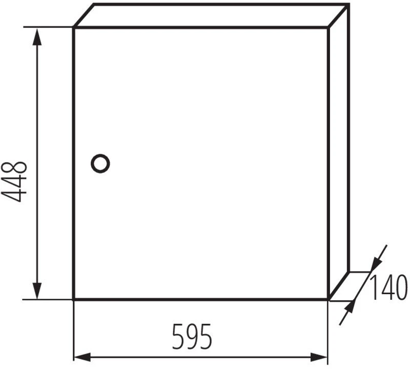 Kanlux 32636 Metalinis modulinis skirstytuvas 2x24 paviršinis IP30 N+PE I klasė baltos durys KP-DB-I-MS-224 balta 32636