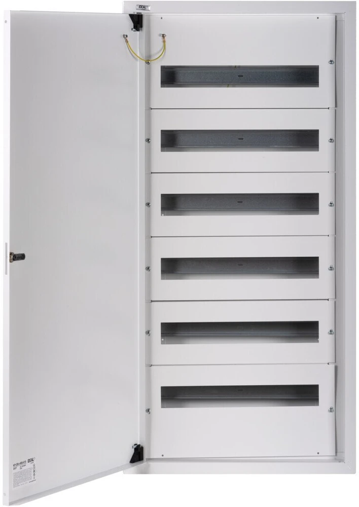 Kanlux 29327 Metaliniai moduliniai skirstomieji įrenginiai 6x18 paviršiniai IP30 N+PE I klasė baltos durys KP-DB-I-MS-618 balta 29327