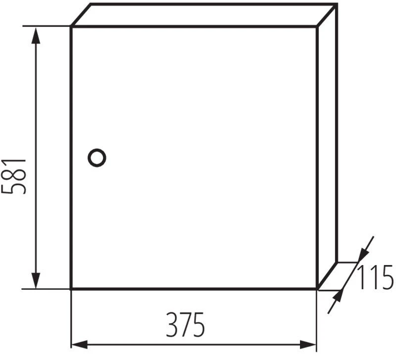 Kanlux 29316 Metalinis modulinis skirstytuvas 3x12 paviršinis IP30 N+PE I klasė baltos durys KP-DB-I-MS-312 balta 29316