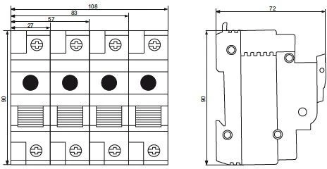 Kanlux saugiklių jungiklio atjungiklis 63A KSF02-63-3P (23343)