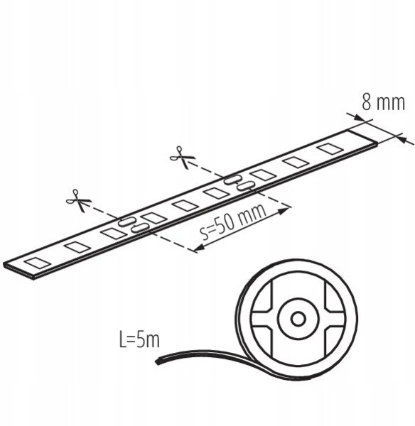 Kanlux TAŚ.LED LEDs-B 9,6W/M IP65-NW