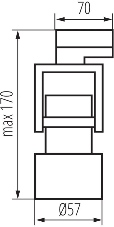 Kanlux Bėginis prožektorius TEAR sistema GU10 max 10W 220-240V IP20 ATL5 GU10-W baltas 33149