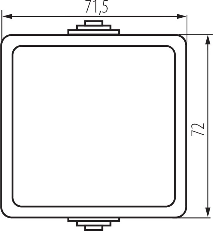 Kanlux TEKNO Łącznik schodowy 250V juoda IP54 27354