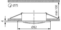 Kanlux VIDI CTC- 5515-W baltos lubos (02780)