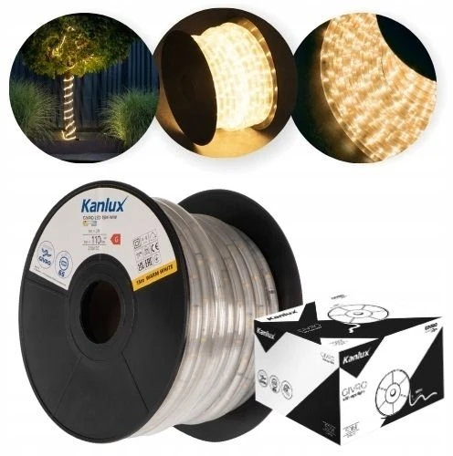 Ventiliatorius Kanlux GIVRO LED virvės formos šviestuvas 50M-WW
