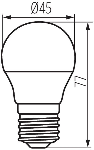 Kanlux LED IQ-LED G45E27 3.4W-WW