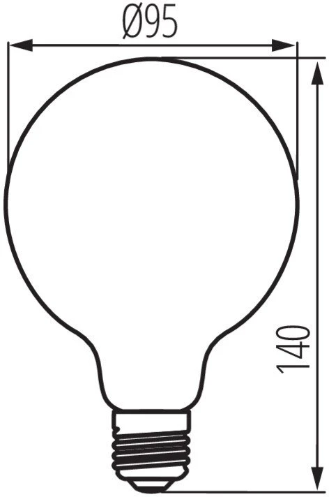 Kanlux LED šviestuvas XLED G95 4W-SW
