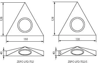Kanlux Zepo LFD- T02- C / M 20W G4 IP20 chromo matinis (04381)