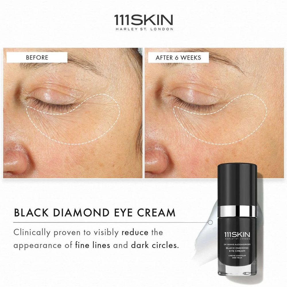 Kann 111Skin Celestial Juodas Diamond Paakių kremas stangrinantis paakių kremas, 15 ml