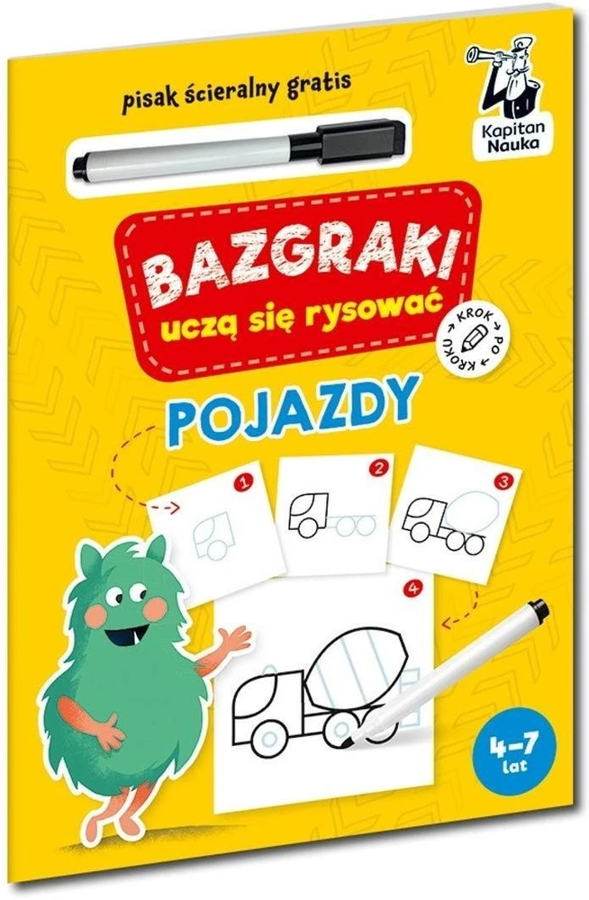 Kapitan Nauka Kapitono Mokslo Doodles Išmokite piešti. Transporto priemonės KS1197