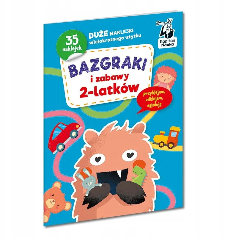 Kapitan Nauka Kapitono moksliniai piešinėliai ir žaidimai 2 metų vaikams KS1193