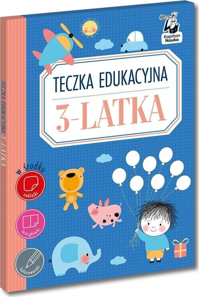 Kapitan Nauka Kapitono mokslo edukacinis aplankas 3 metų vaikams KS1218