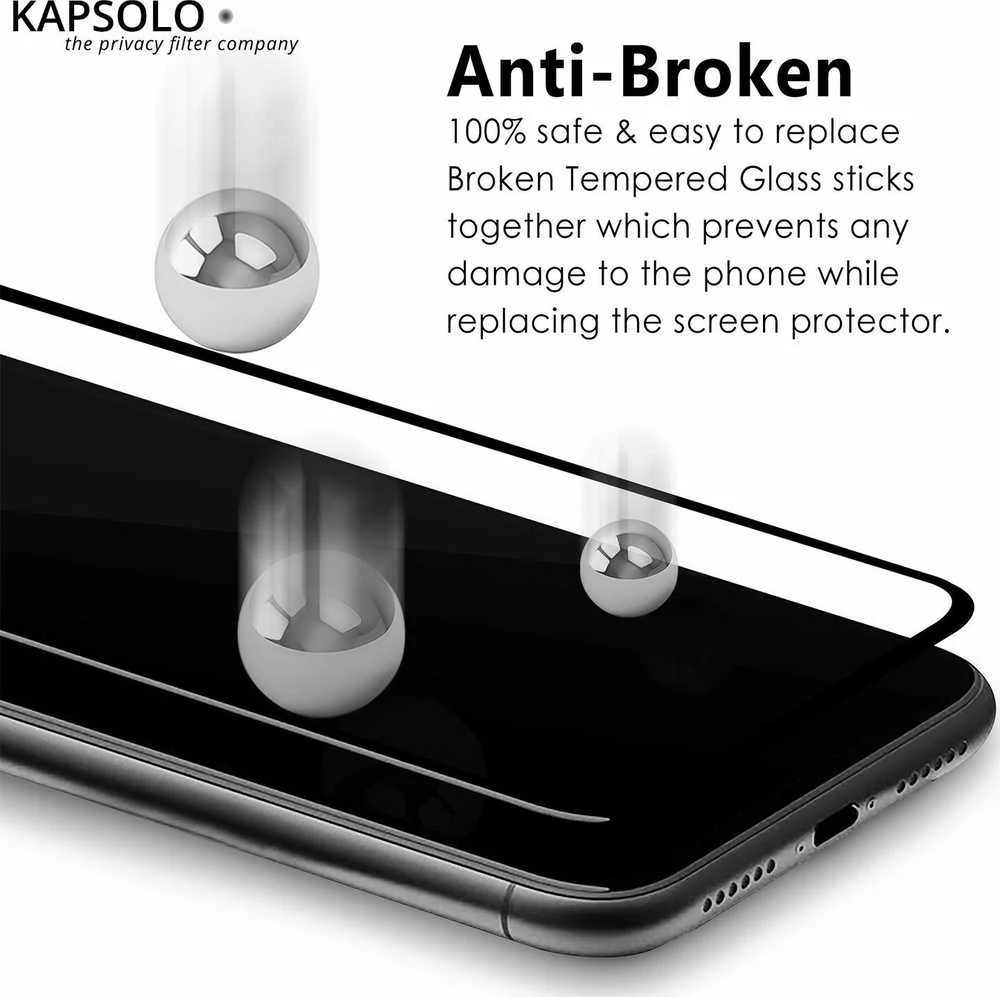 KAPSOLO grūdinto stiklo iPhone 12 mini ekrano apsauga
