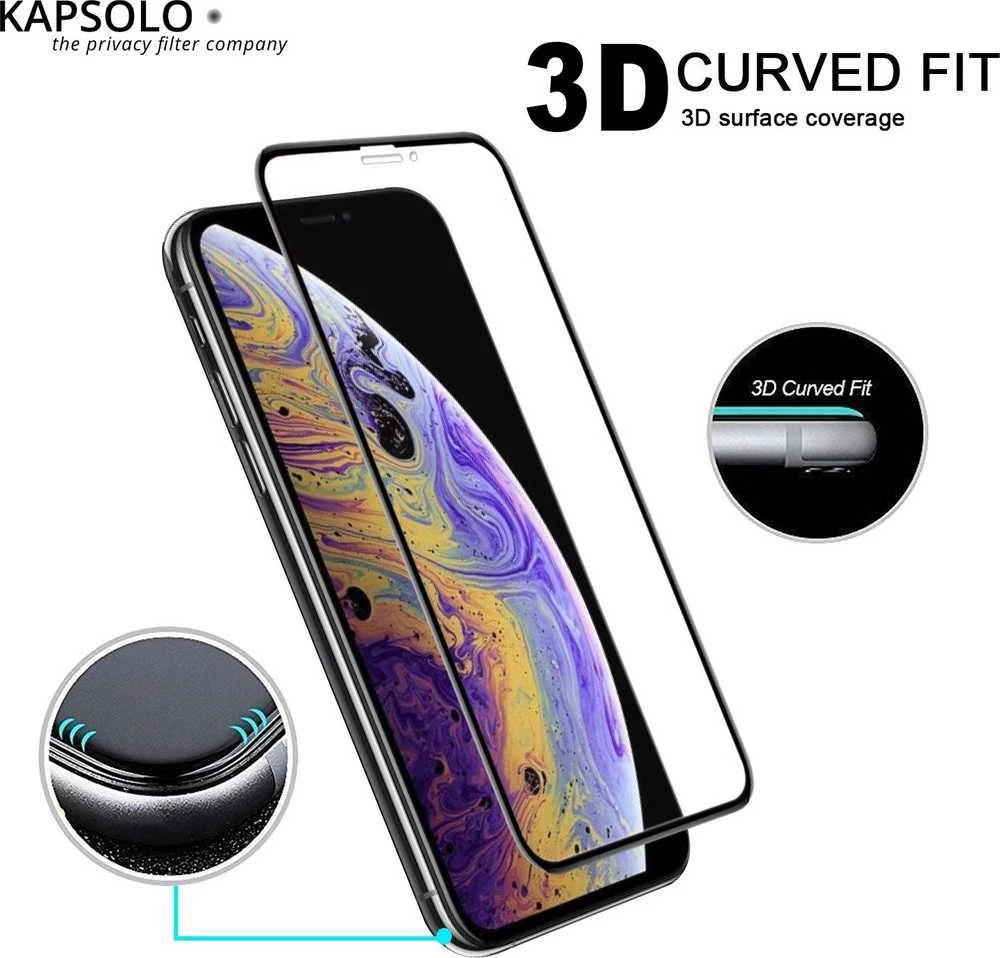 KAPSOLO grūdinto stiklo ekranas iPhone 12 Pro Max telefonui.