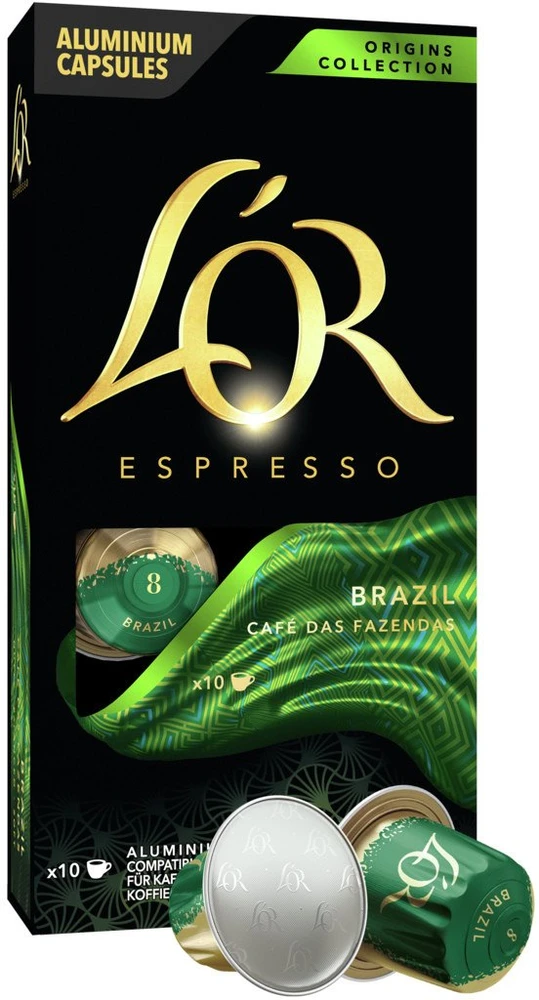 Kavos kapsulės L'OR Brazil, 10 vnt
