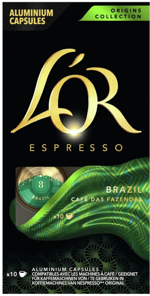 Kavos kapsulės L'OR Brazil, 10 vnt