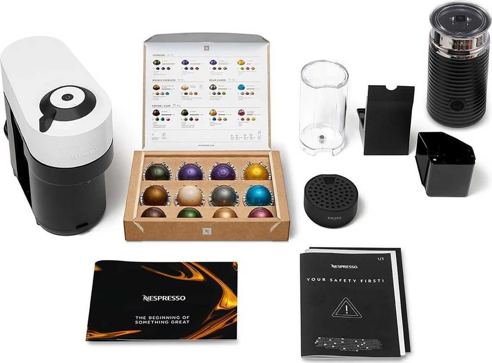 Kavos aparatas Krups Nespresso XN920110 Vertuo Pop kokoso baltas