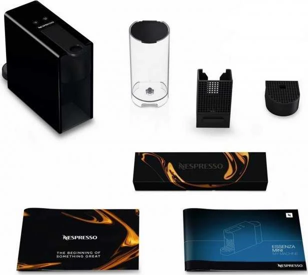 Kavos aparatas Nespresso Essenza mini juodas kavos ap.