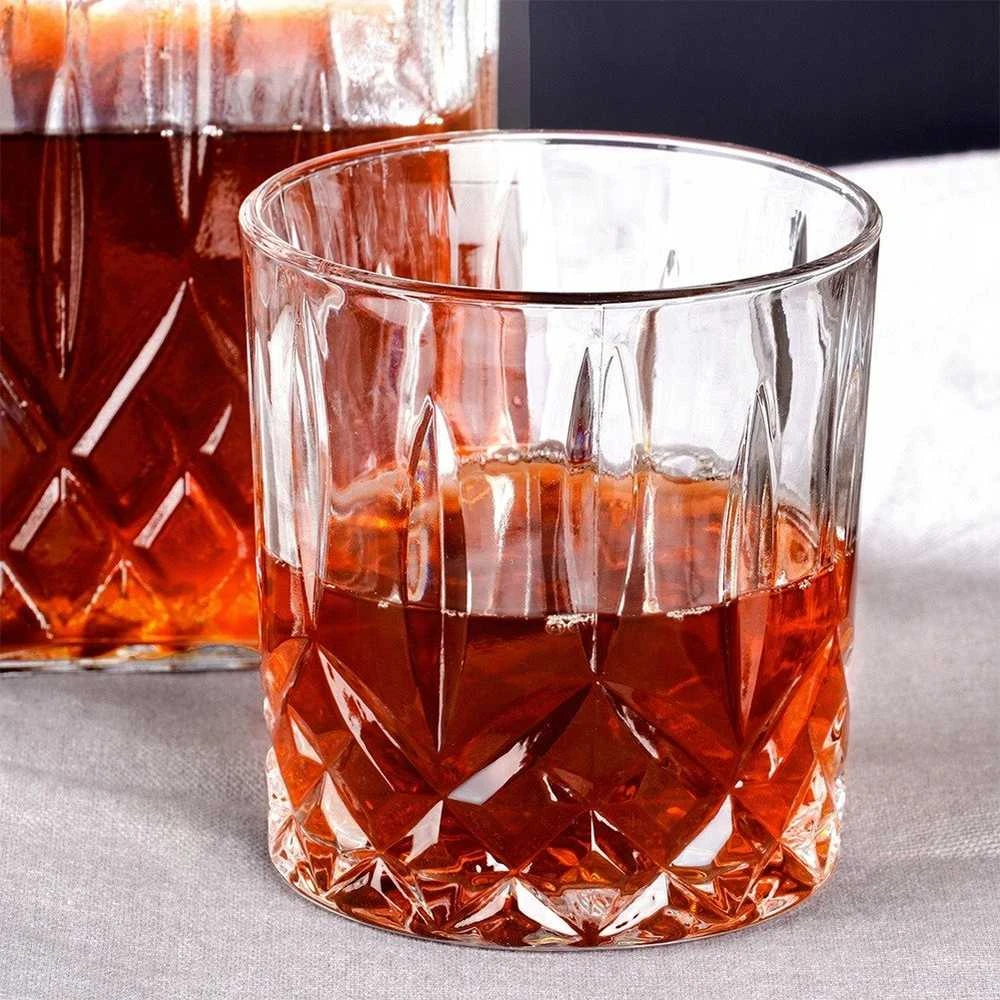 Stiklinis grafinas su keturiomis stiklinėmis Vilde 900 ml + 4x300 ml
