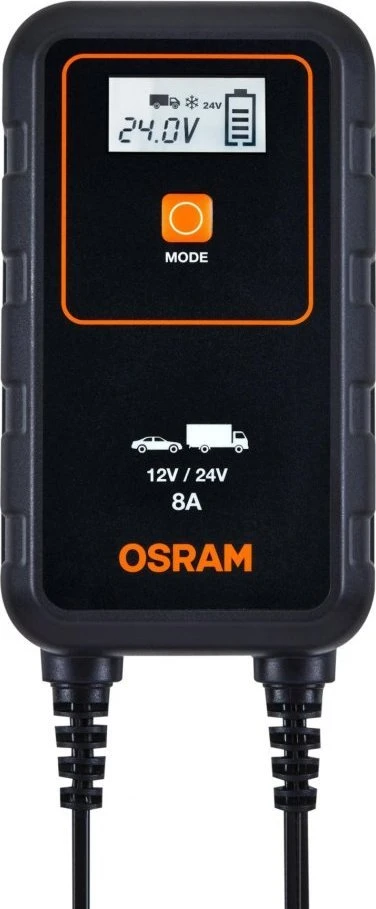 Akumuliatoriaus įkroviklis OSRAM 908, 12–24 V