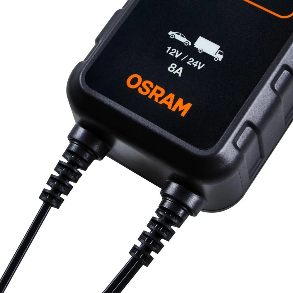 Akumuliatoriaus įkroviklis OSRAM 908, 12–24 V