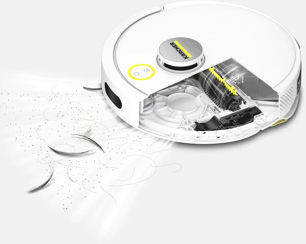 KARCHER RVC 3 Comfort baltas grindų valymo robotas su bazine stotimi
