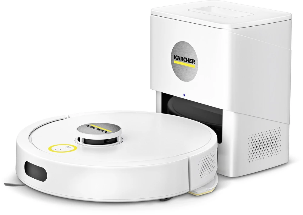 KARCHER RVC 3 Comfort baltas grindų valymo robotas su bazine stotimi