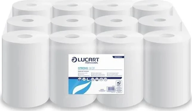 Karen Lucart Strong 14 CF - Mini popierinio rankšluosčio ritinėlis, 2 sluoksniai, 55 m, celiuliozė - 12 ritinių